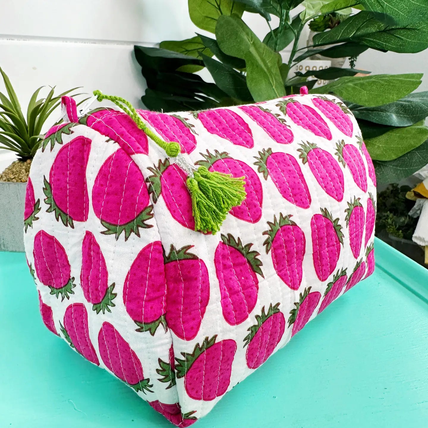 Quilted Makeup Bag