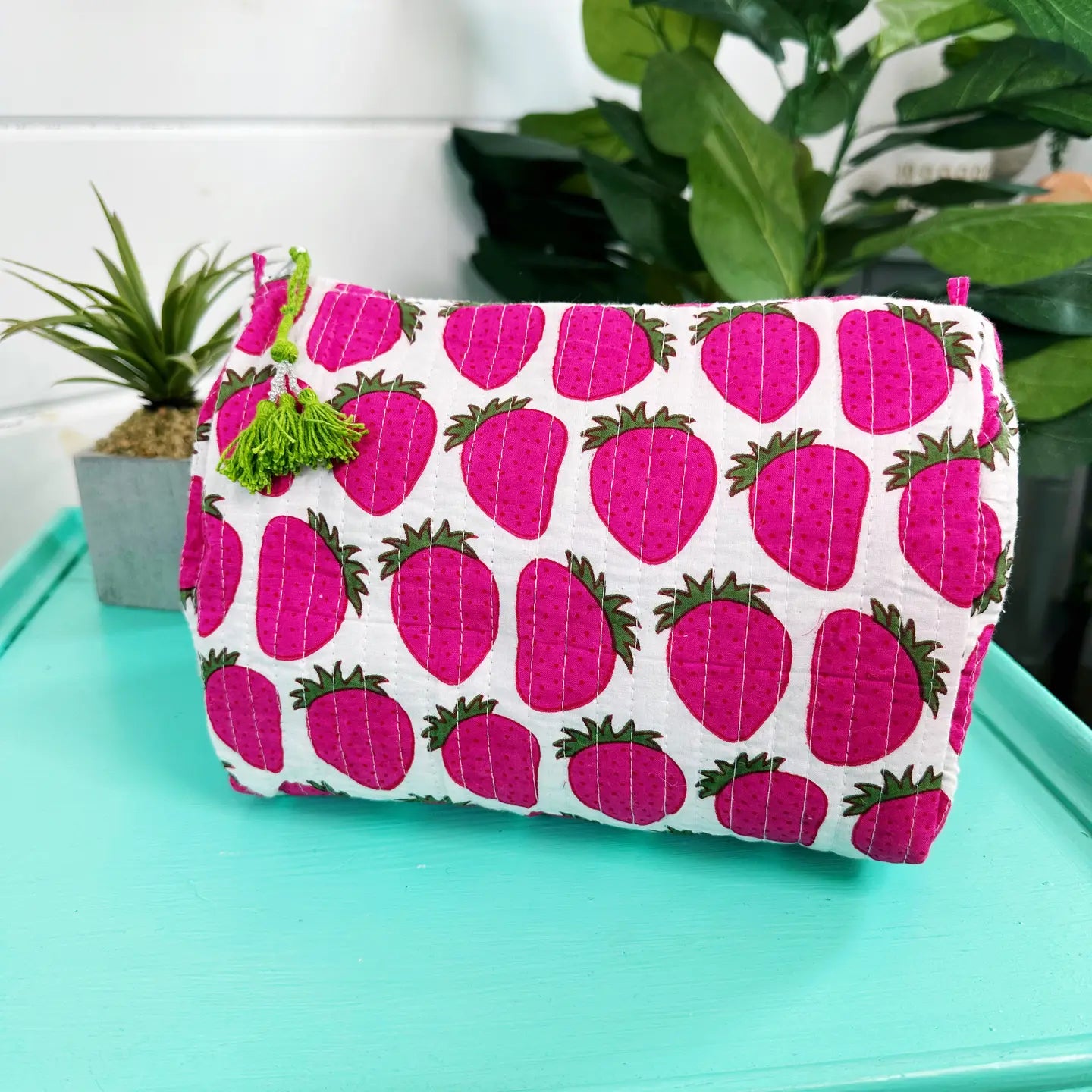 Quilted Makeup Bag