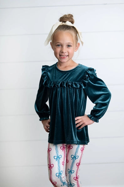 Teal Velvet Set