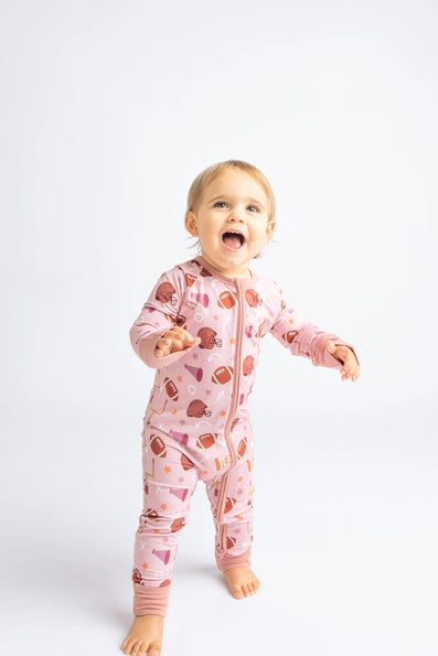 Pink Football Onesie