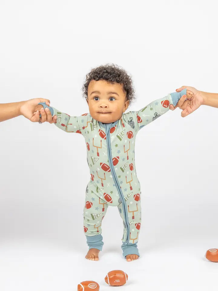 Green Football Onesie