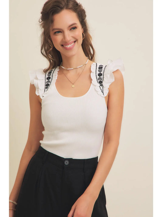 Soft Rib Sweater Top