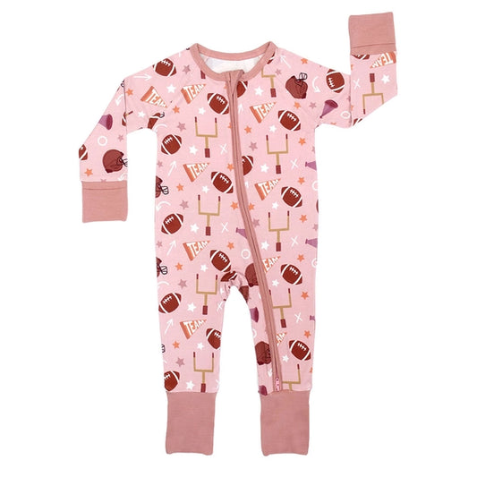 Pink Football Onesie